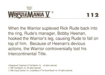 1990 Classic WWF The History of Wrestlemania #112 
