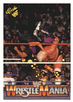 1990 Classic WWF The History of Wrestlemania #126 Dusty Rhodes / Sapphire / Queen Sherri Front