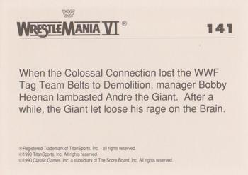 1990 Classic WWF The History of Wrestlemania #141 Andre the Giant / Bobby 