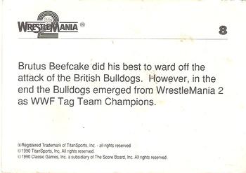 1990 Classic WWF The History of Wrestlemania #8 Brutus 