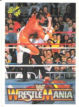 1990 Classic WWF The History of Wrestlemania #99 Hulk Hogan / Macho Man Randy Savage Front