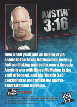 2007 Topps WWE Dog Tags Inserts #15 Stone Cold Steve Austin Back