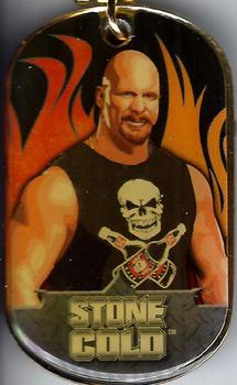 2007 Topps WWE Dog Tags Inserts - Gold Tags #15 Stone Cold Steve Austin Front