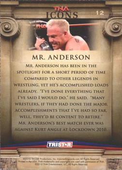 2010 TriStar TNA Icons #12 Mr. Anderson Back