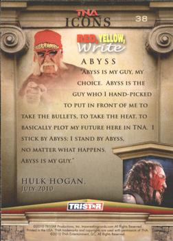 2010 TriStar TNA Icons #38 Abyss Back