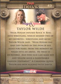 2010 TriStar TNA Icons #43 Taylor Wilde Back