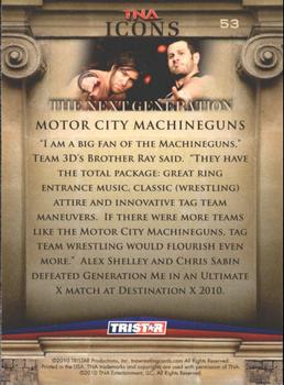 2010 TriStar TNA Icons #53 Motor City Machineguns Back