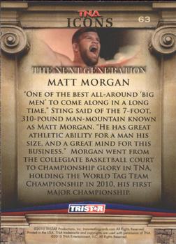 2010 TriStar TNA Icons #63 Matt Morgan Back