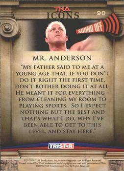 2010 TriStar TNA Icons #98 Mr. Anderson Back