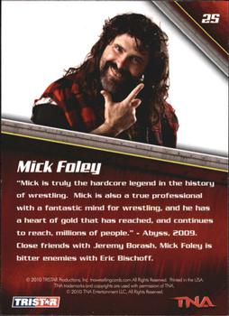 2010 TriStar TNA New Era #25 Mick Foley Back