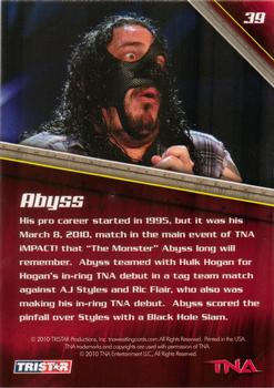 2010 TriStar TNA New Era #39 Abyss Back
