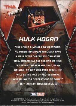 2010 TriStar TNA Xtreme #1 Hulk Hogan Back