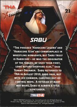 2010 TriStar TNA Xtreme #21 Sabu Back