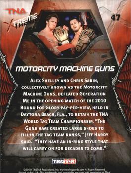 2010 TriStar TNA Xtreme #47 Motorcity Machine Guns Back