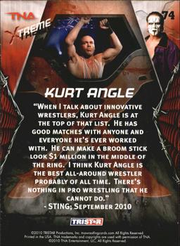 2010 TriStar TNA Xtreme #74 Kurt Angle Back