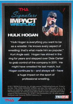 2011 TriStar Signature Impact #1 Hulk Hogan Back