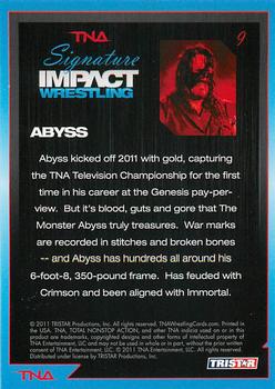 2011 TriStar Signature Impact #9 Abyss Back