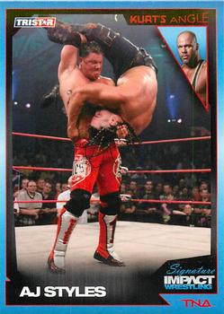 2011 TriStar Signature Impact #14 Kurt's Angle: A.J. Styles Front
