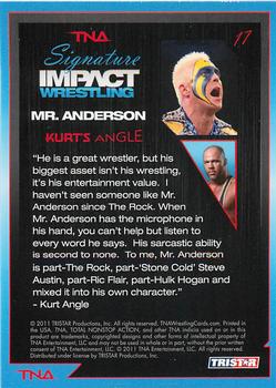 2011 TriStar Signature Impact #17 Kurt's Angle: Mr. Anderson Back