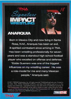 2011 TriStar Signature Impact #18 Anarquia Back