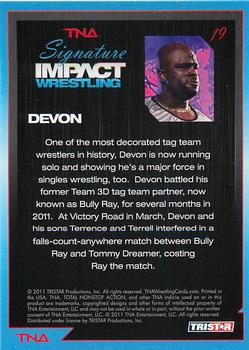 2011 TriStar Signature Impact #19 Devon Back