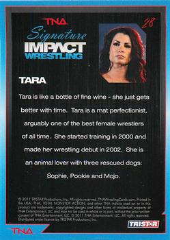 2011 TriStar Signature Impact #28 Tara Back