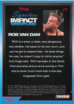 2011 TriStar Signature Impact #44 Rob Van Dam Back