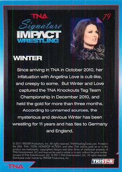 2011 TriStar Signature Impact #79 Winter Back