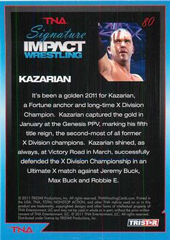 2011 TriStar Signature Impact #80 Kazarian Back