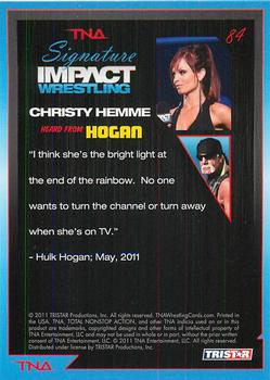 2011 TriStar Signature Impact #84 Heard From Hogan: Christy Hemme Back