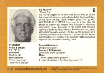 1991 Championship Marketing WCW #8 Ric Flair Back