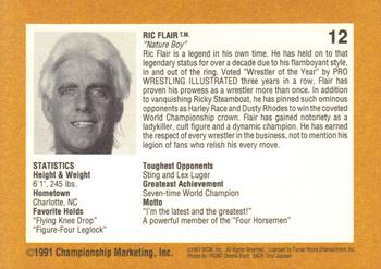 1991 Championship Marketing WCW #12 Ric Flair Back