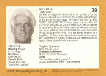 1991 Championship Marketing WCW #39 Ric Flair Back