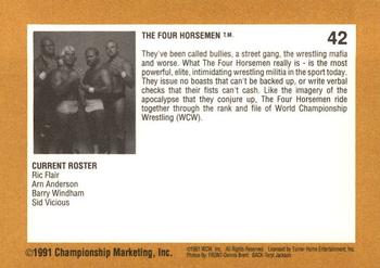 1991 Championship Marketing WCW #42 Three Out of Four Back