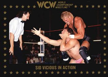 1991 Championship Marketing WCW #43 Sid Vicious in Action Front