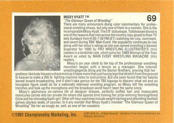1991 Championship Marketing WCW #69 Missy and Scott Back