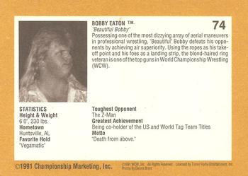 1991 Championship Marketing WCW #74 Beautiful Bobby Back