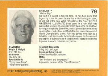 1991 Championship Marketing WCW #79 What Do You Think? Back