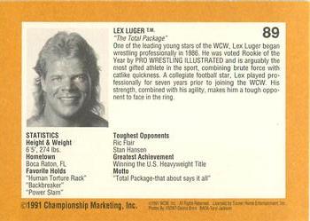 1991 Championship Marketing WCW #89 Lex Presses Ric III Back