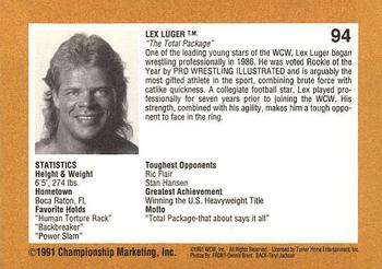 1991 Championship Marketing WCW #94 Lex Wins the Title Back
