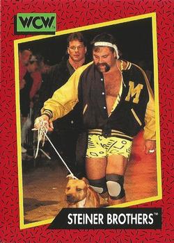 1991 Impel WCW #103 Steiner Brothers Front
