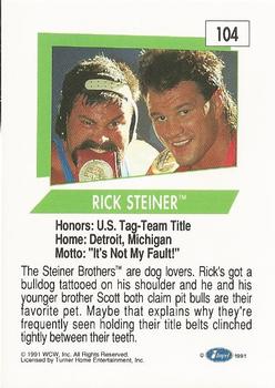 1991 Impel WCW #104 Steiner Brothers Back