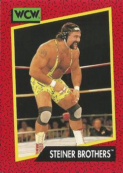 1991 Impel WCW #105 Steiner Brothers Front
