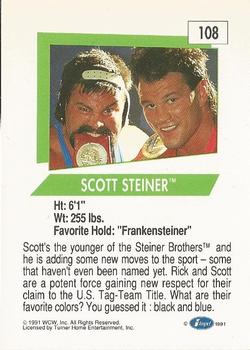 1991 Impel WCW #108 Steiner Brothers Back