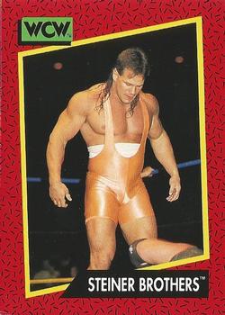 1991 Impel WCW #108 Steiner Brothers Front