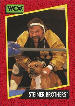 1991 Impel WCW #109 Steiner Brothers Front