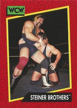 1991 Impel WCW #112 Steiner Brothers Front