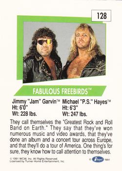 1991 Impel WCW #128 Fabulous Freebirds Back