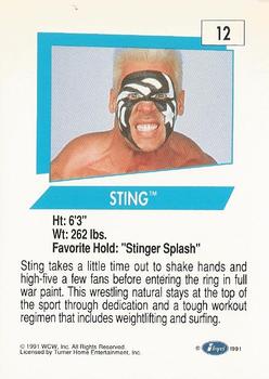 1991 Impel WCW #12 Sting Back