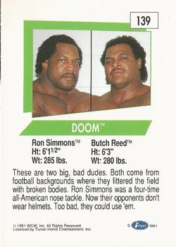 1991 Impel WCW #139 Doom Back